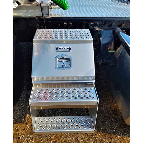 16" Big mouth aluminum step tool box