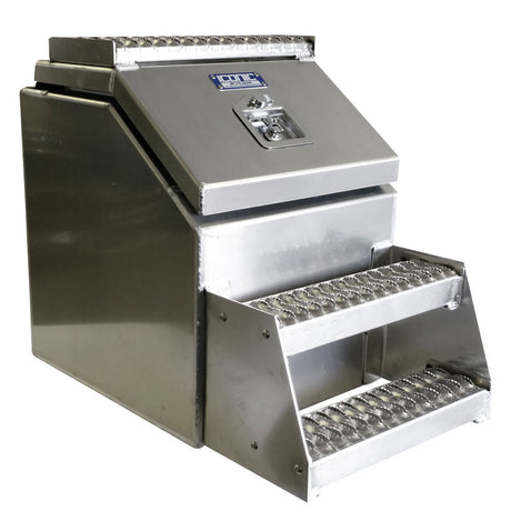 22" Big mouth aluminum step tool box