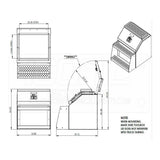 24" Big Mouth Aluminum Step Tool Box
