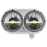 Peterbilt 359 Stainless Classic Dual LED Headlight