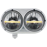 Peterbilt 359 Stainless Classic Dual LED Headlight