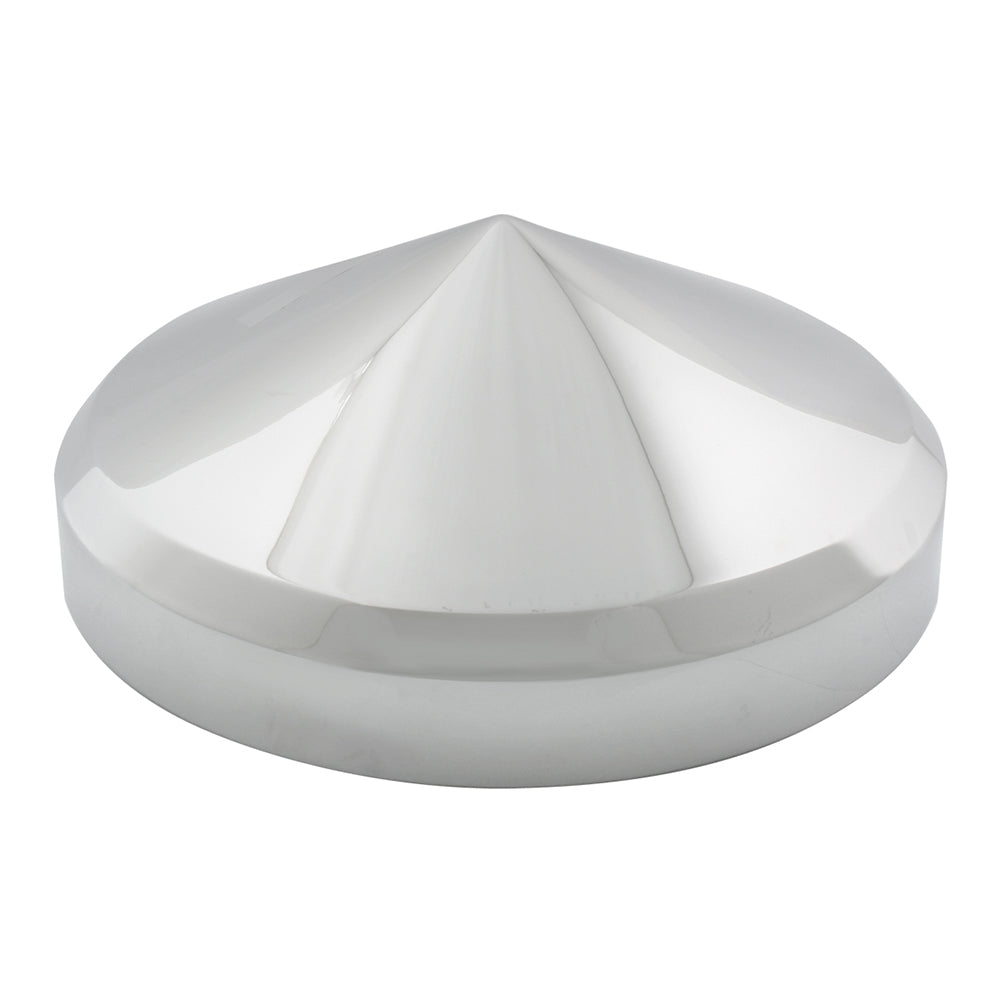 Chrome Cone Rear Hubcap 8.5" Axle, 3/4" Studs, 1-1/2" Side Wall