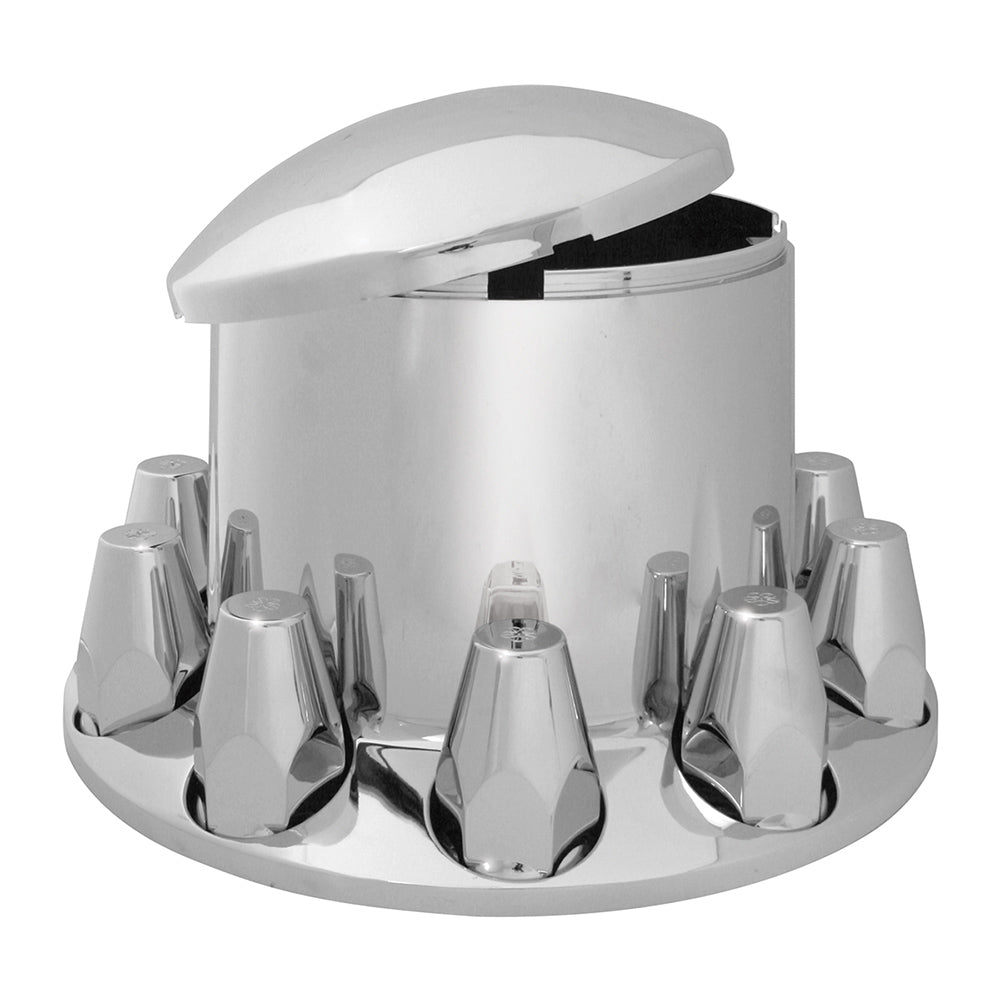 Chrome ABS Rear Axle Covers with 33mm Nut Covers