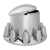 Chrome ABS Rear Axle Covers with 33mm Nut Covers