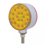 4" Amber/Red 18 LED Reflector Double Face Light