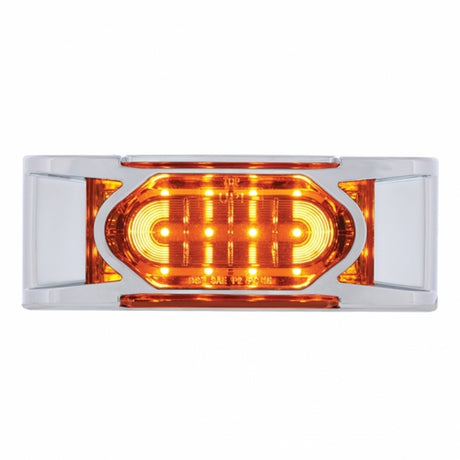 6" 16 LED reflector marker light w/ bezel, close-up