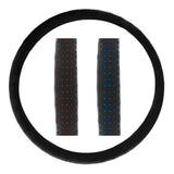 Perforated Leather Steering Wheel Cover 18"