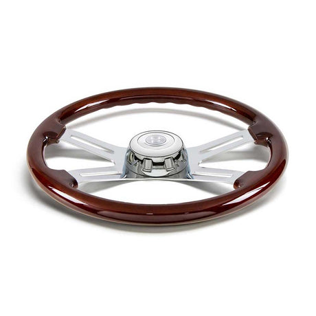 Another angle of chrome bezel and horn button