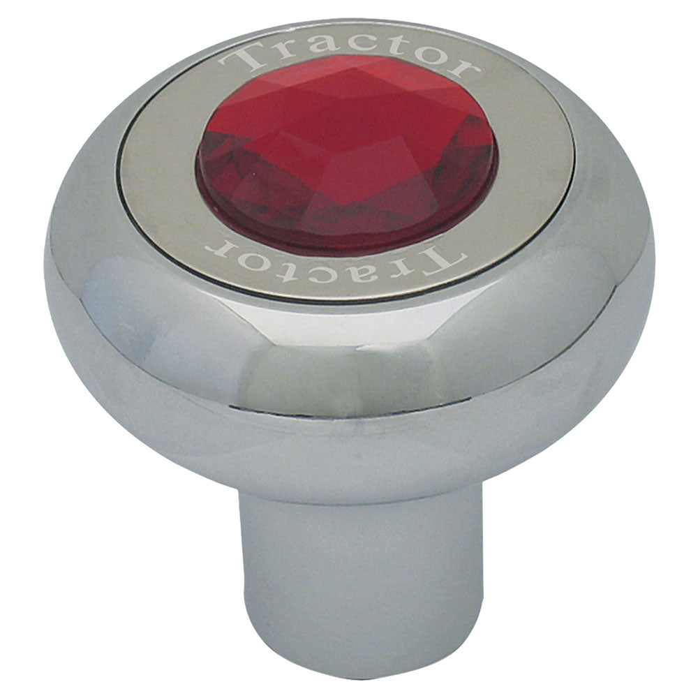 Screw On Chrome Tractor Knob with Jewel