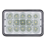 High Power 15 LED Rectangular Headlight