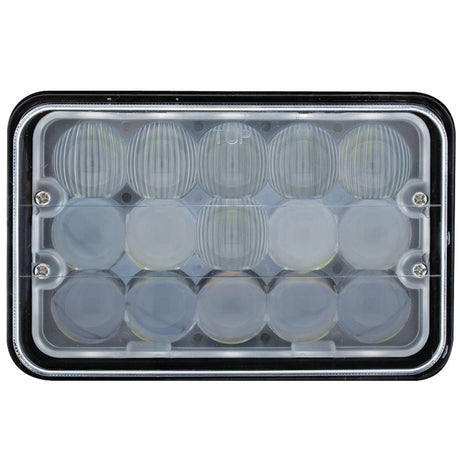 High power 15 LED rectangular projection headlight