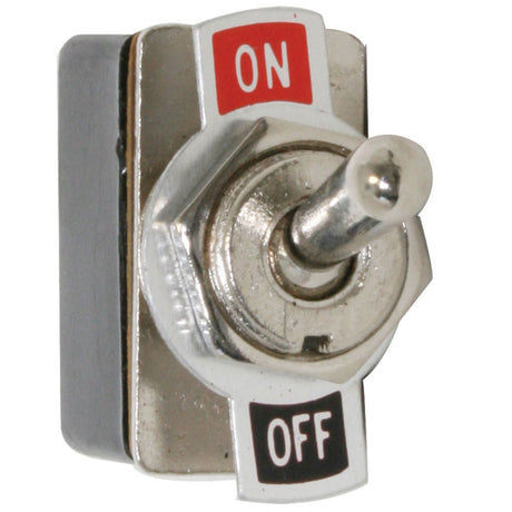 Metal toggle switch, on-off, 2 blade