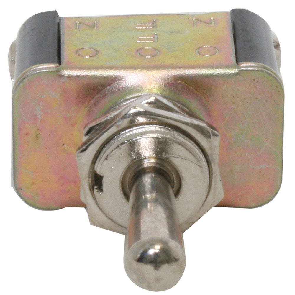Metal Toggle Switch, On-Off-On, 3 Screw