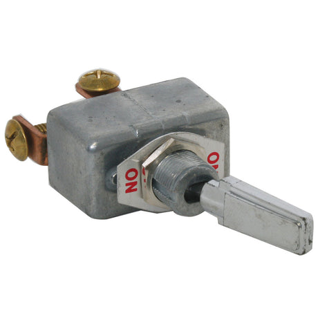 Heavy duty toggle switch, on-off-on, close-up