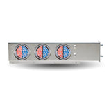 Stainless Steel Dual Revolution Rear Light Bar, 3-3/4" Spacing