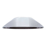 Chrome Oval Aerodynamic Branch Deflector for 2" Round Lights - Twist Lock
