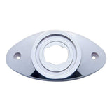 Chrome Oval Aerodynamic Branch Deflector for 2" Round Lights - Twist Lock