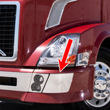 Volvo VNL 2015-2017 Chrome Aero-Style Bumper Trim