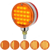 4" 21 LED Round Smart Dynamic Sequential Double Face Light
