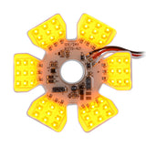 5-1/8" 54 LED Ultra Thin Hex Dual Function Air Cleaner Light