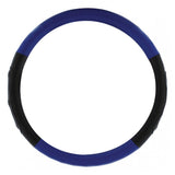 18" Steering Wheel Cover Blue with Black Grips