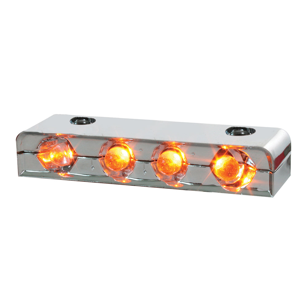 2-1/2" 4 LED Chrome Step Light