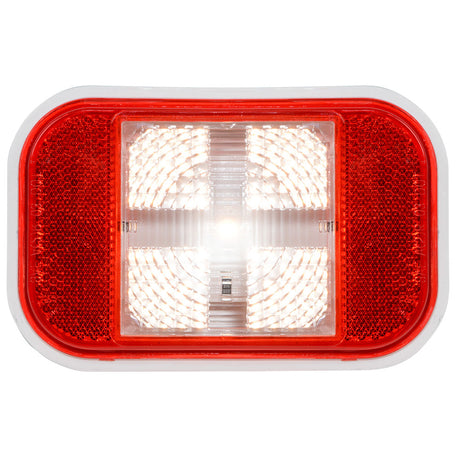 5" 1 LED rectangular back up light with reflector, close-up