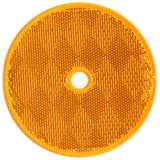 3 1/4" Round Amber Reflector (Screw In)