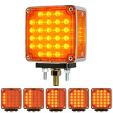 4" 21 LED Square Smart Dynamic Sequential Double Face Light