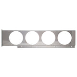 Stainless steel two-piece rear light bar shells (variant 2)