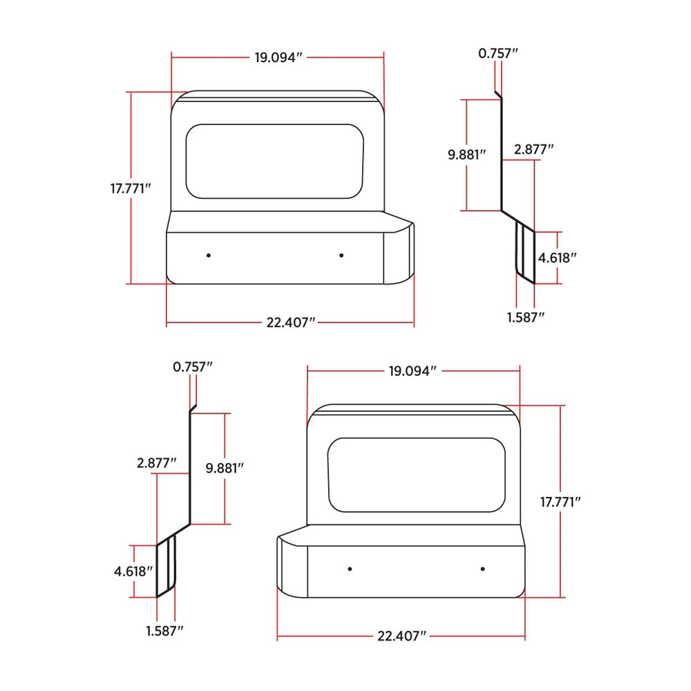 Western Star 4900FA Stainless Fender Guards 2014-2018