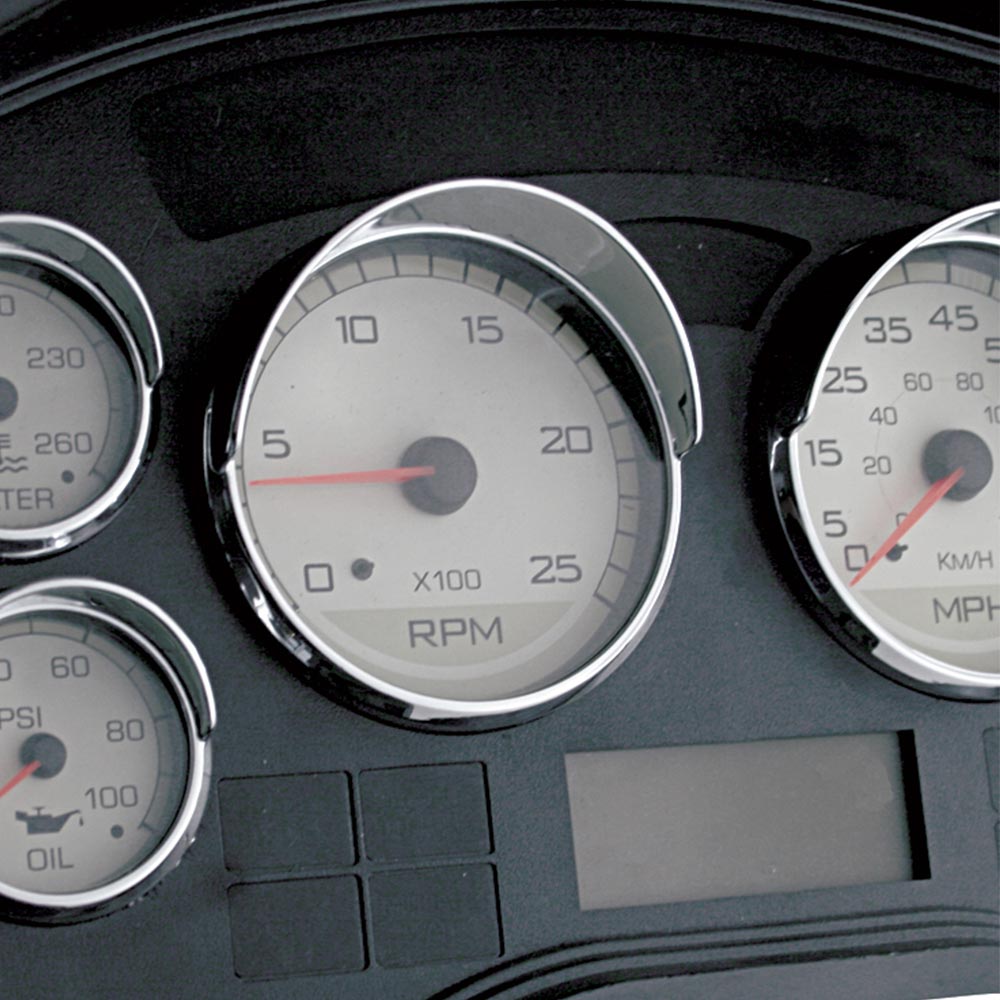 International 9200i, 9400i, 9900i Speedometer, Tachometer Gauge Bezel with Visor