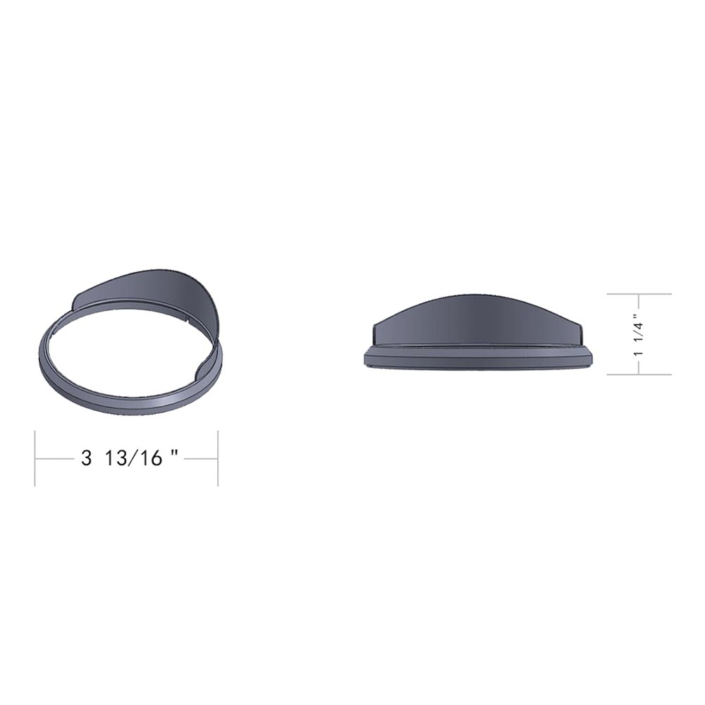 International 9200i, 9400i, 9900i Speedometer, Tachometer Gauge Bezel with Visor