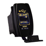 Dual USB LED Rocker Switch