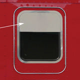 Kenworth 8" Stainless Sleeper Door Window Chop Top