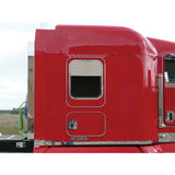 Kenworth 8" Stainless Sleeper Door Window Chop Top