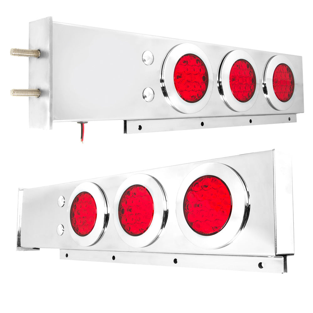 Spring-Loaded Two-Piece Rear Light Bar with Fleet LED