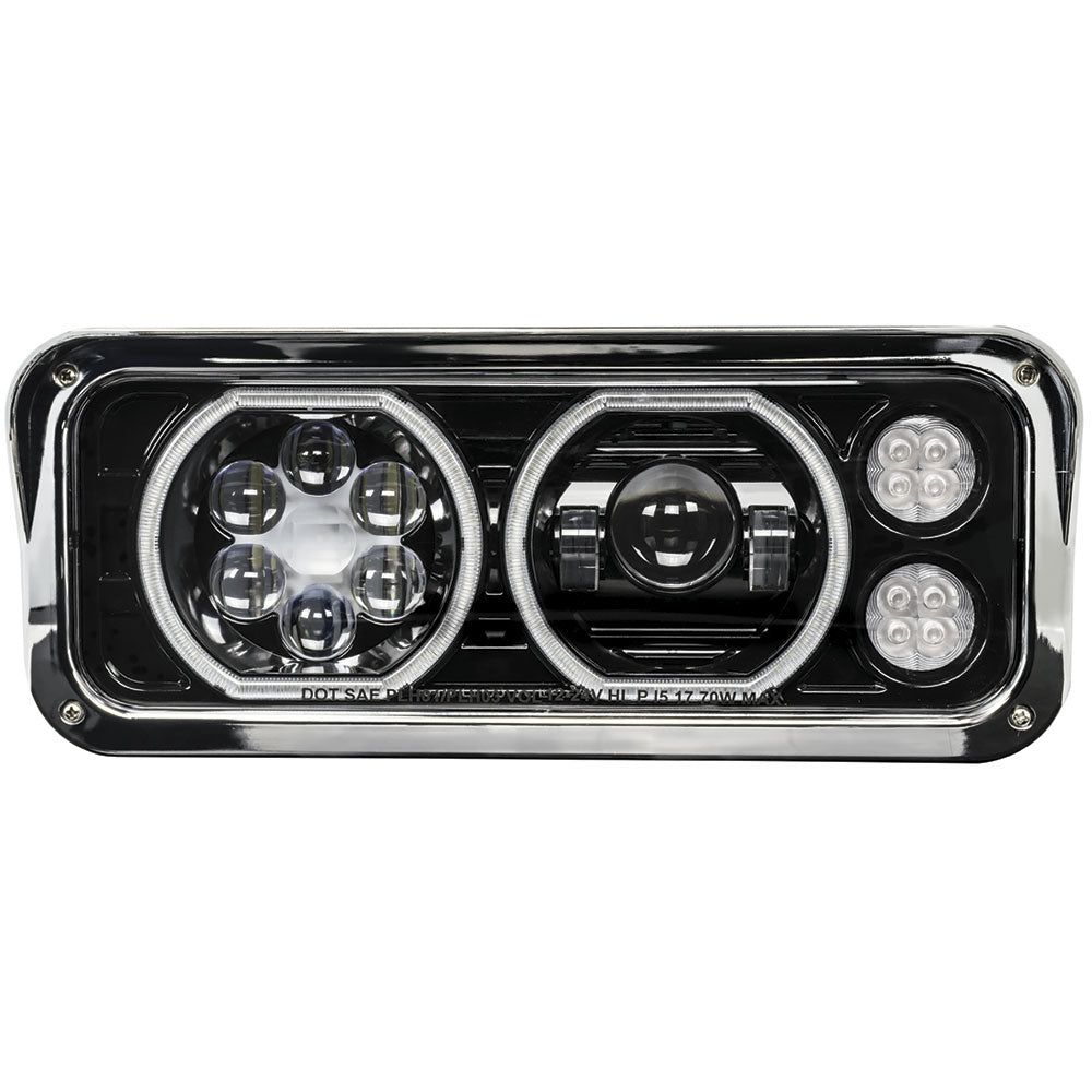 Universal Blackout LED Projector Headlights – Iowa 80