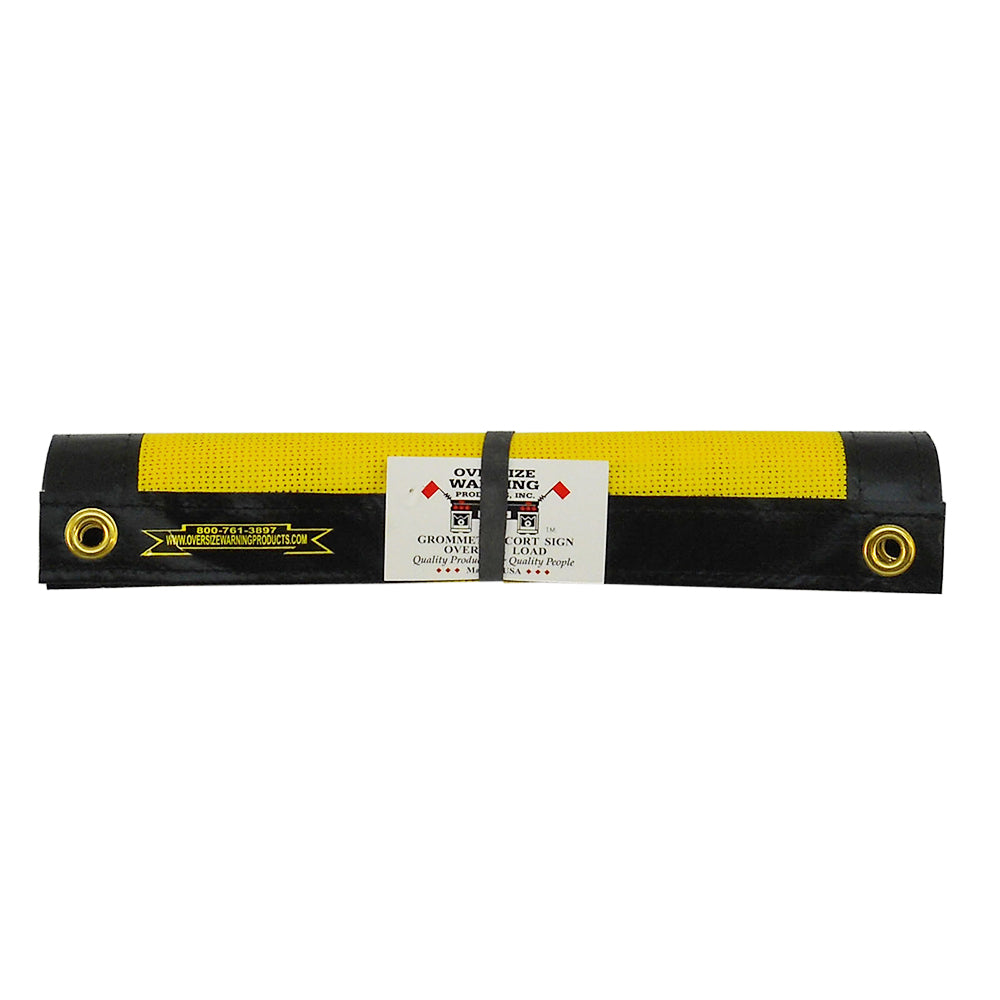 14" x 60" Grommet Escort Oversize Load Sign