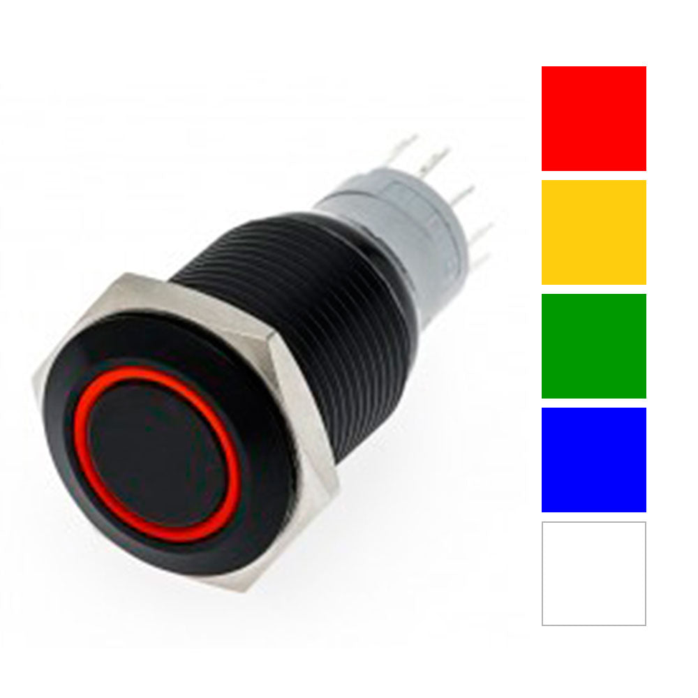 Black Flush Mount LED Switch