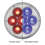 4" Double Fury 14 LED Stop, Turn, Tail Light with Clear Lens
