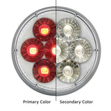 4" Double Fury 14 LED Stop, Turn, Tail Light with Clear Lens