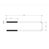 Cab Rack Mounting Kit with 21" U-Bolts