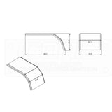 Diamond Plate Super Duty Half Fender