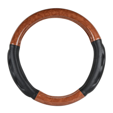 Heavy duty light wood 18" steering wheel cover