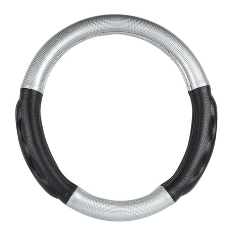 Heavy duty silver 18" steering wheel cover