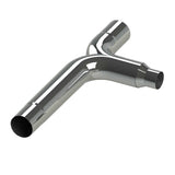 5" Inlet 5" Outlet Chrome Plated Steel 60"L Y-Pipe