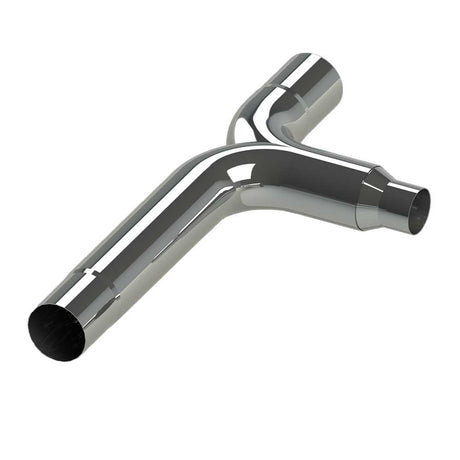 5" Inlet 5" outlet chrome plated steel 60"L y-pipe