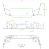 Volvo VNL 14" Set Back Axle Chrome Bumper