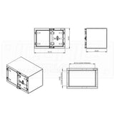 36" x 24" x 24" Cam-Lock Underbody Tool Box